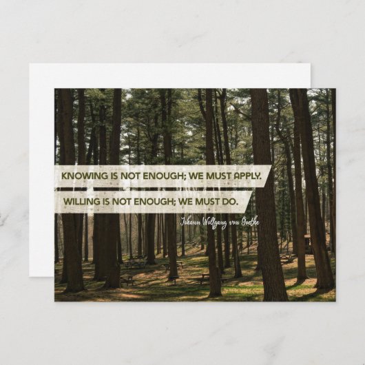 Carte Postale Doit S'Inscrire Et Doit Le Faire (Devant / Derrière)