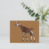 Carte postale d'okapi (Debout devant)