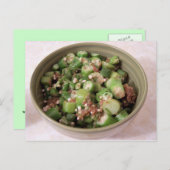 Carte postale d'okra frit (Devant / Derrière)