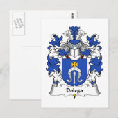Carte Postale Dolega Family Crest (Devant / Derrière)