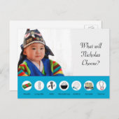 Carte Postale Doljabi Doljanchi Dol coréen 1er anniversaire (Devant / Derrière)