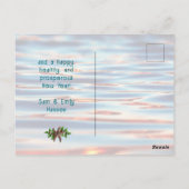 Carte Postale Dollars de sable Starfish Message de Noël (Dos)