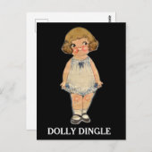 CARTE POSTALE DOLLY DINGLE PAPER DOLL POSTCARD (Devant / Derrière)