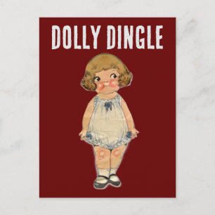 CARTE POSTALE DOLLY DINGLE PAPER DOLL POSTCARD