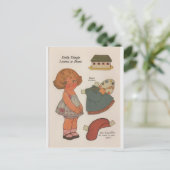 Carte Postale DOLLY DINGLE paperdoll Learn to paint Postcard (Debout devant)