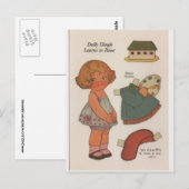 Carte Postale DOLLY DINGLE paperdoll Learn to paint Postcard (Devant / Derrière)