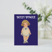 CARTE POSTALE DOLLY DINGLE PAPERDOLL POSTCARD (Debout devant)