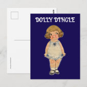 CARTE POSTALE DOLLY DINGLE PAPERDOLL POSTCARD (Devant / Derrière)