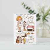 Carte Postale Dolly Dingle se joint à la Croix Rouge papier de s (Debout devant)