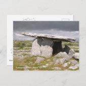 Carte Postale Dolmen de Poulnabrone, comté de Clare (Devant / Derrière)