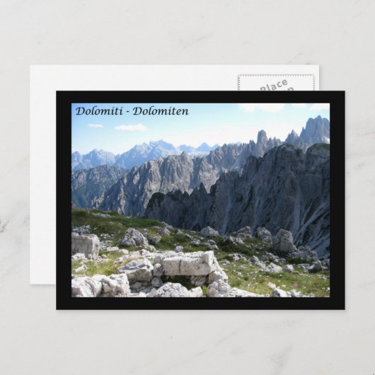 Carte Postale Dolomites (Devant / Derrière)