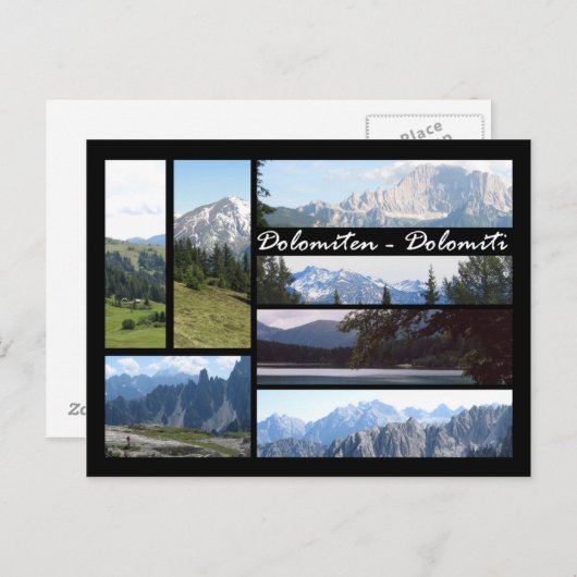 Carte Postale Dolomites (Devant / Derrière)