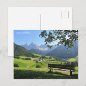 Carte Postale Dolomites de père Noël Maddalena (Devant / Derrière)