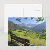 Carte Postale Dolomites de père Noël Maddalena (Devant / Derrière)