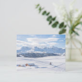 Carte Postale Dolomites de Snowscape | de retraite de cabine (Debout devant)