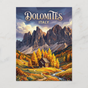 Carte Postale Dolomites Italie