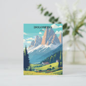 Carte Postale Dolomites Italie Montagnes Voyage (Debout devant)