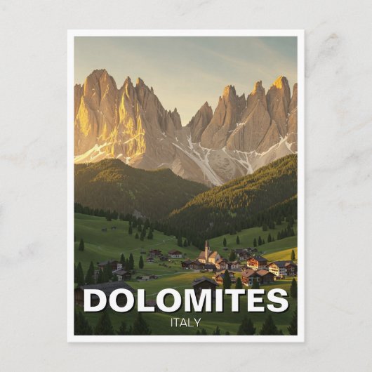 Carte Postale Dolomites Italie Travel (Devant)