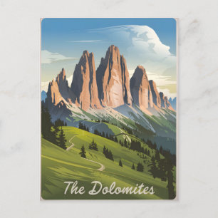 Carte Postale Dolomites Italie vintage