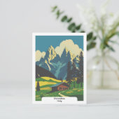 Carte Postale Dolomites, Italie Vintage voyage (Debout devant)