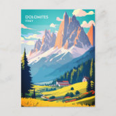 Carte postale Dolomites Italie Vintage voyage (Devant)
