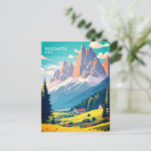 Carte postale Dolomites Italie Vintage voyage (Debout devant)