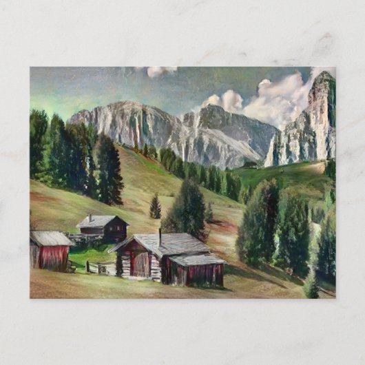 Carte postale Dolomites Painting (Devant)