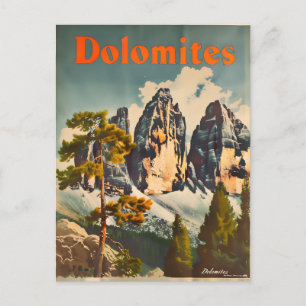 Carte Postale Dolomites Vintage