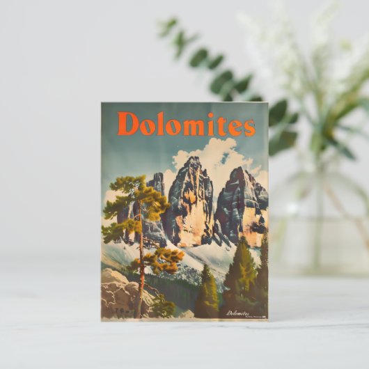 Carte Postale Dolomites Vintage (Debout devant)