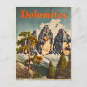 Carte Postale Dolomites Vintage (Devant)