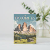 Carte Postale Dolomites vintage (Debout devant)