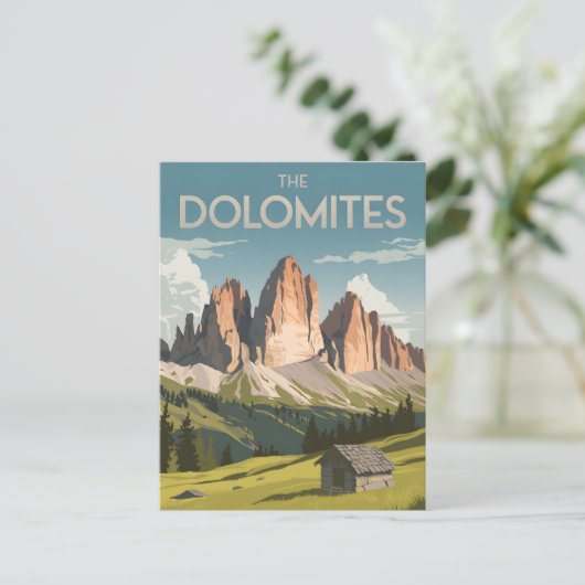 Carte Postale Dolomites vintage (Debout devant)