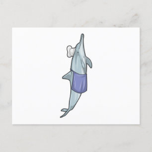Carte Postale Dolphin as Cook