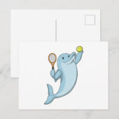 Carte Postale Dolphin at tennis (Devant / Derrière)