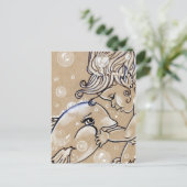 Carte postale Dolphin Mermaid (Debout devant)