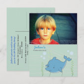 Carte Postale Dolphin Ocean Boys Anniversaire Invitation PostCar (Devant / Derrière)