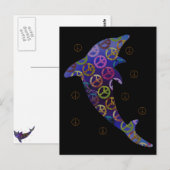 Carte postale Dolphin Peace jeudi (Devant / Derrière)