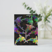 Carte postale Dolphin Peace Pod (Debout devant)