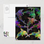 Carte postale Dolphin Peace Pod (Devant / Derrière)