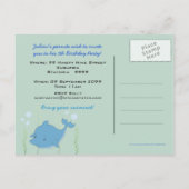 Carte Postale Dolphin Pool Anniversaire Invitation PostCard (Dos)