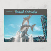 Carte Postale Dolphin Statue Centre-ville Kelowna Colombie-Brita (Devant)