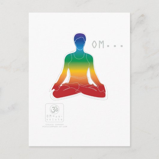 Carte postale d'OM Lotus Chakras (Devant)