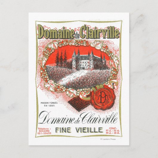 Carte Postale Domaine De Clairville LabelEurope (Devant)