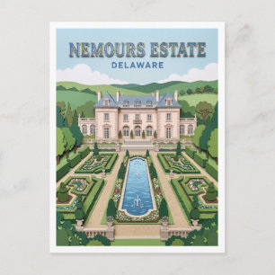 Carte Postale Domaine Nemours Wilmington Delaware