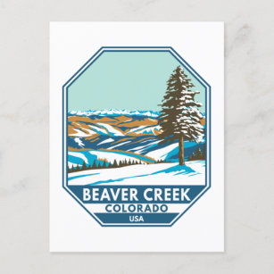 Carte Postale Domaine skiable de Beaver Creek Winter Colorado