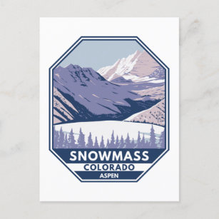 Carte Postale Domaine skiable de Snowmass Hiver Aspen Colorado