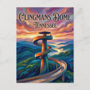 Carte Postale Dôme Clingmans Tennessee