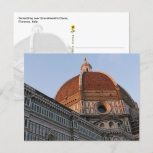 Carte Postale Dôme de Brunelleschi, Florence, Italie -
