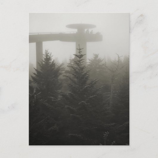 Carte Postale Dôme de Clingmans dans le brouillard - GSMNP - (Devant)