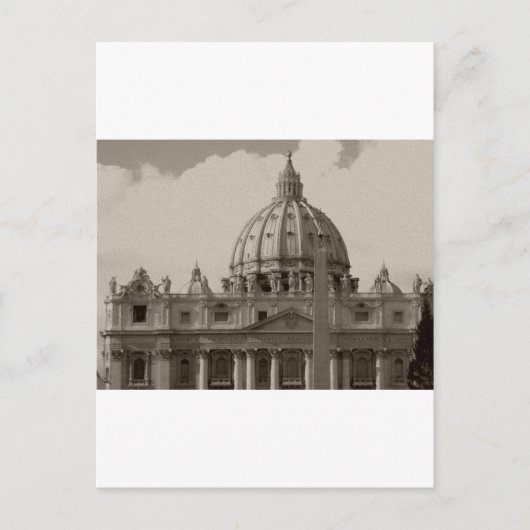 Carte Postale Dôme de la Basilique Saint-Pierre Rome (Devant)